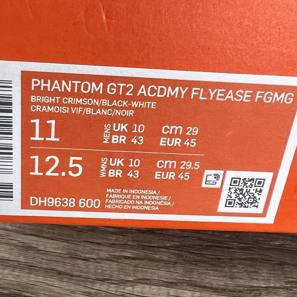 Nike Phantom GT2 Academy Flyease FG/MG Blast Pack DH9638-600 Men's Size 11 - Picture 12 of 12